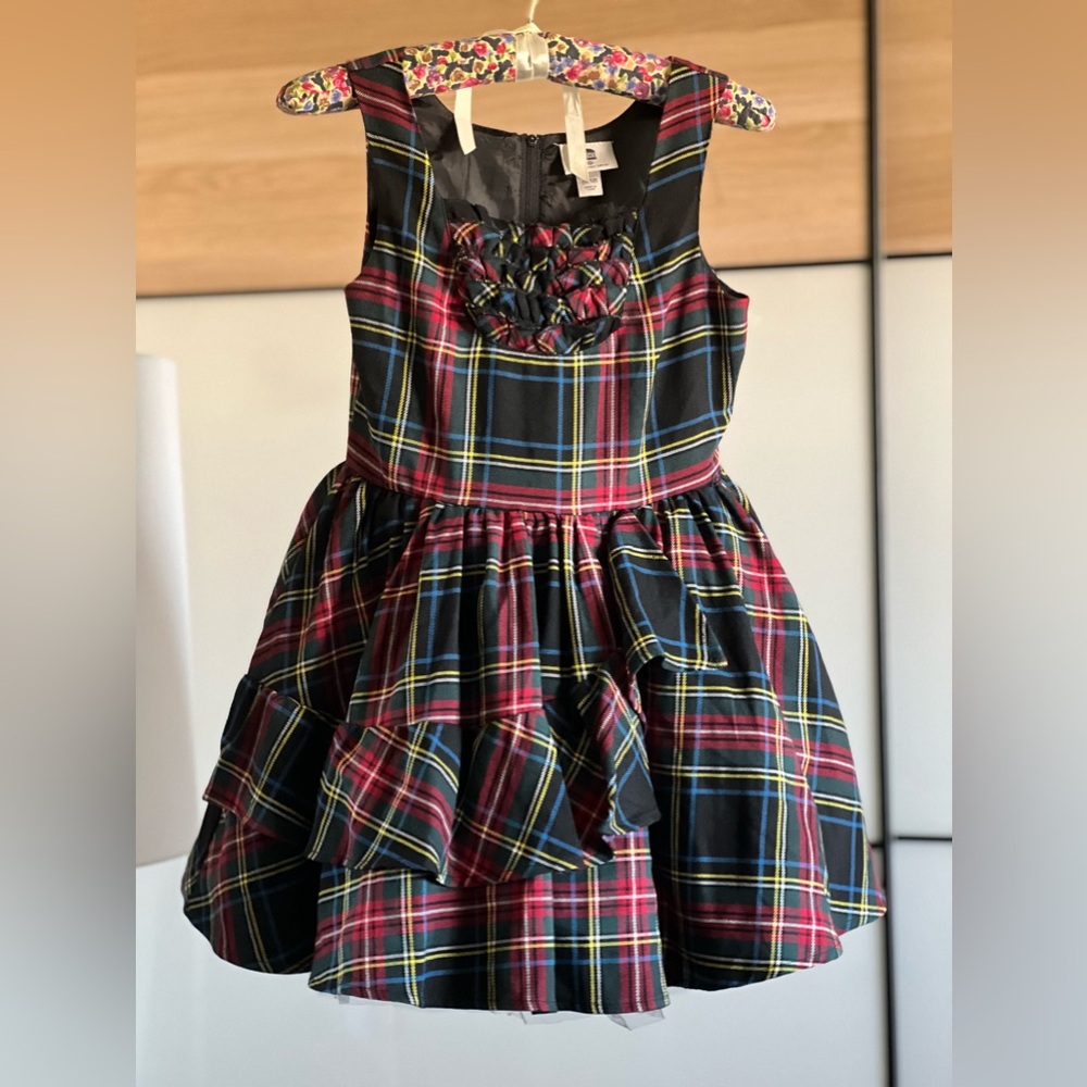 NWOT Harajuku Mini for Target dress large/10/12  Tartan plaid, ruffles, punk